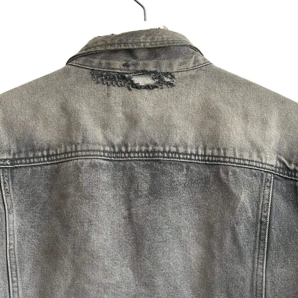 AllSaints Bohmer denim jacket L Distressed Washed Black